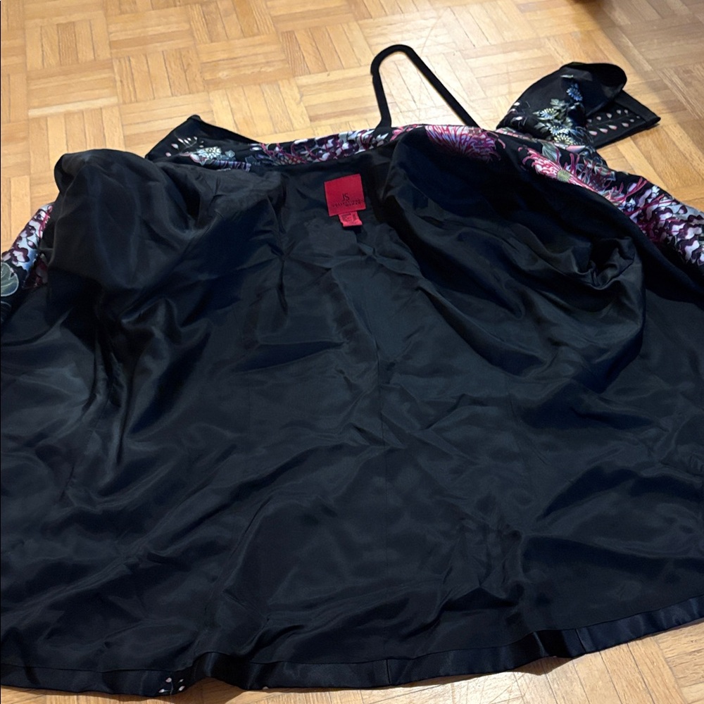 JS Collection Floral Black Jacket - Picture 3 of 11